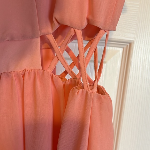 LUSH pink High-Low Dress size Medium - Picture 4 of 6